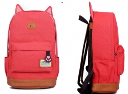 Стильный рюкзак кот.Красный PO19